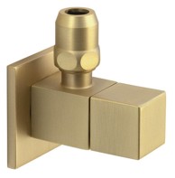 SAPHO Kutni ventil kvadratni s maticom 1/2"x3/8", mat zlato